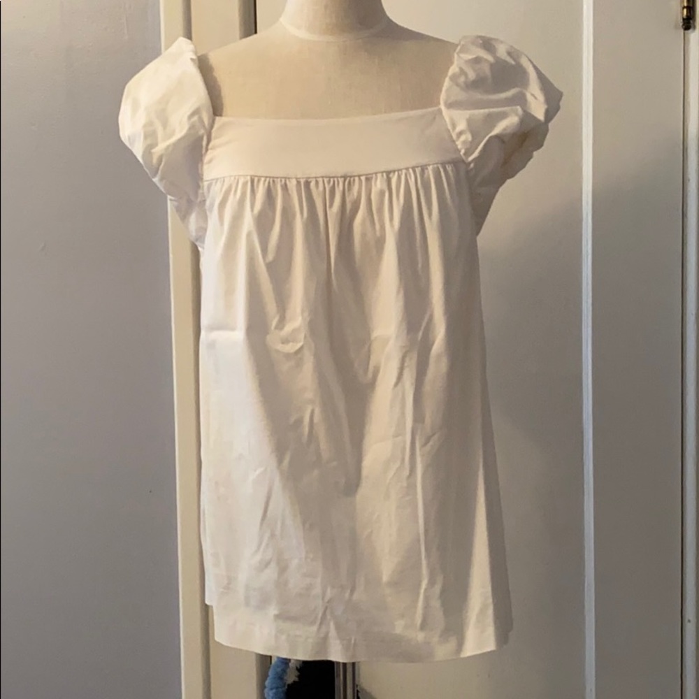 INC. size 8 blouse w puffy s/s